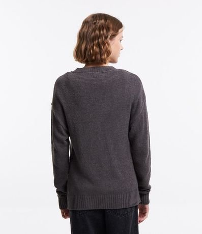 Suéter en Tejido de Punto Texturizado con Sisa Deslocada 3