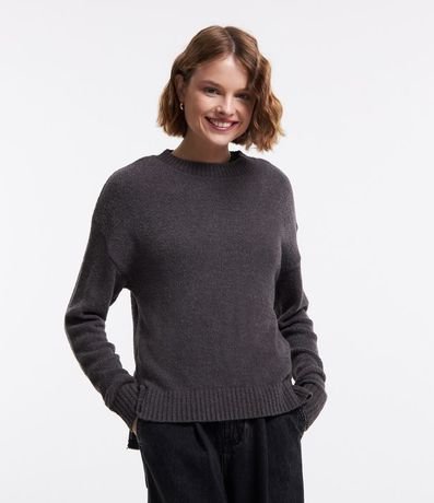 Suéter en Tejido de Punto Texturizado con Sisa Deslocada 5