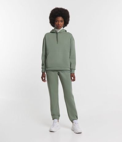 Buzo Alargado Cerrado Básico en Algodón con Capucha y Bolsillo Canguro Comfy 2