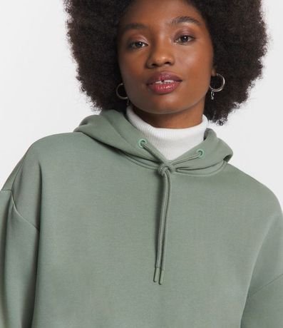 Buzo Alargado Cerrado Básico en Algodón con Capucha y Bolsillo Canguro Comfy 5