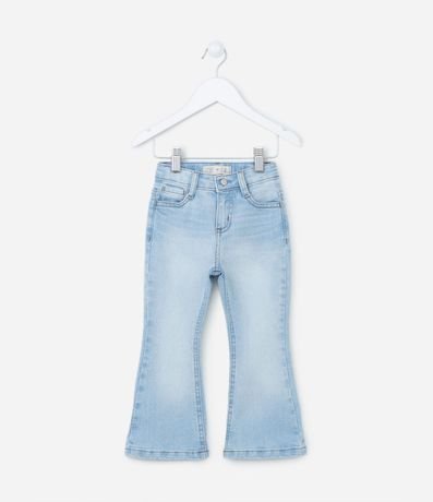 Pantalón Flare Infantil en Jeans con Bolsillos - Talle 1 a 5 años 1