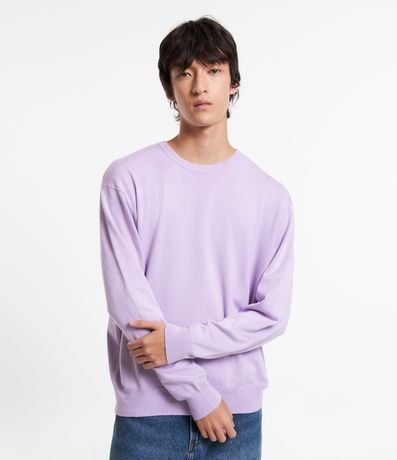 Suéter Comfort en Punto con Cuello Redondo