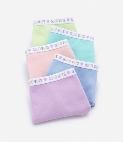 Kit 05 Bombachas Boxer Infantiles con Cintura Elástica - Talle 5 a 14 años 3