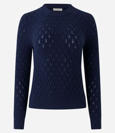 Blusa en Punto con Textura de Ondinhas 6