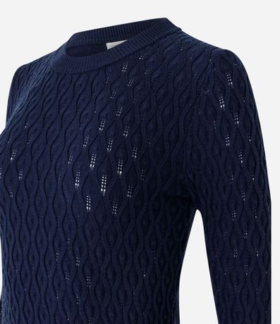 Blusa en Punto con Textura de Ondinhas 7