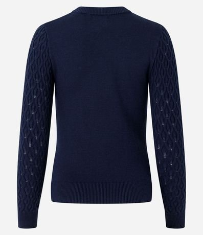 Blusa en Punto con Textura de Ondinhas 8