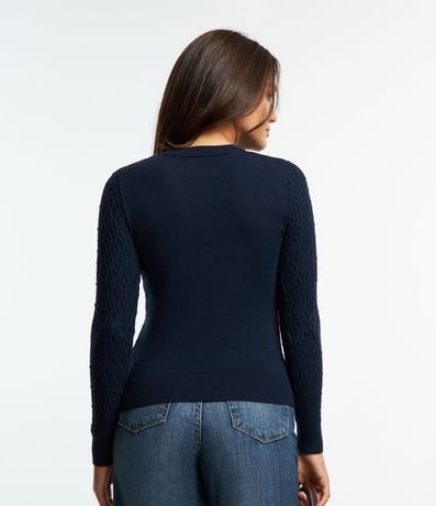 Blusa en Punto con Textura de Ondinhas 4