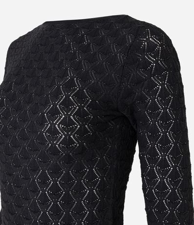 Blusa de Punto con Textura Geométrica 7