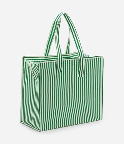 Bolsa de Compras Grandes con Estampado de Rayas 1
