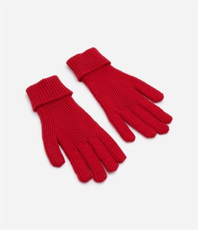 Guante de Punto con Puño Plegado y Textura Acanalada 2