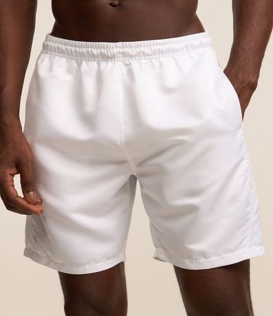Bermuda Deportiva Básica con Cintura Elástica y Red Lateral 2