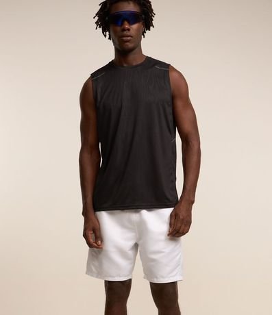 Bermuda Deportiva Básica con Cintura Elástica y Red Lateral 3
