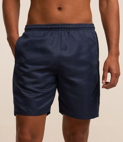 Bermuda Deportiva Básica con Cintura Elástica y Red Lateral 2
