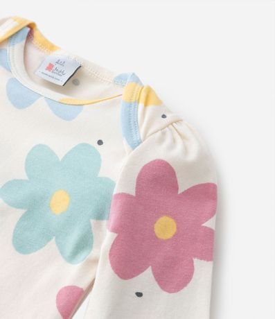 Body Largo Infantil con Estampado Floral - Talle RN a 18 meses 6