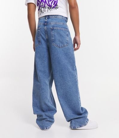 Pantalón Baggy en Jeans con Bolsillo Cuchillo Delantero 3