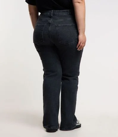 Pantalón Recto en Jeans con Elastano y Abertura Lateral Curve & Plus Size 3