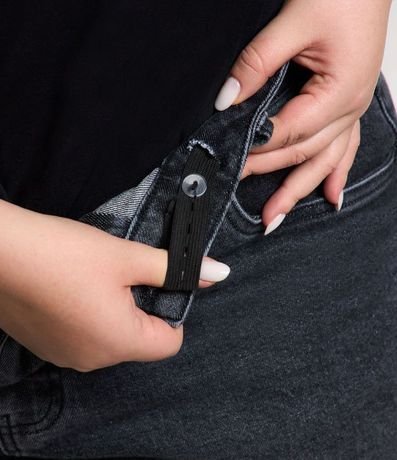 Pantalón Recto en Jeans con Elastano y Abertura Lateral Curve & Plus Size 5