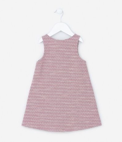 Vestido Infantil en Tweed con Botones - Talle 1 a 5 años 2
