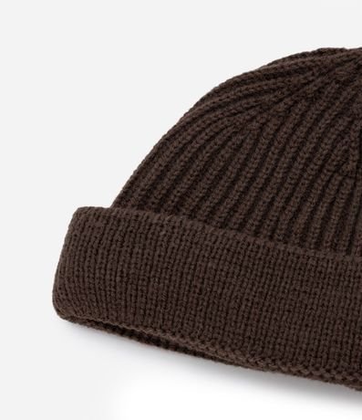 Gorro Leñador en Lana Acrílica con Dobra y Sin Costura 4