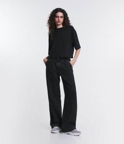 Blusa Cropped Oversized en Media Malla 2