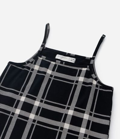 Vestido Infantil con Estampa de Cuadros - Talle 5 a 14 años 7