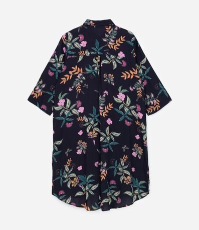 Vestido Chemise con Estampa de Follajes Curve & Plus Size 6