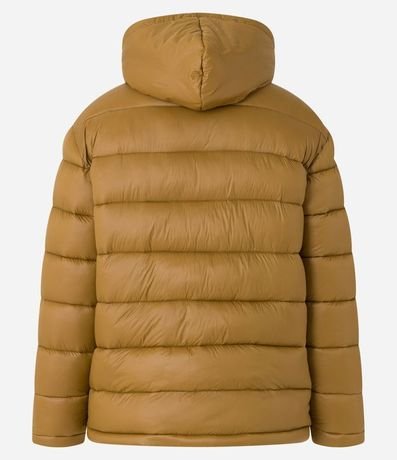 Campera Puffer en Poliamida con Gajos y Forro de Sherpa 11