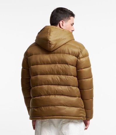 Campera Puffer en Poliamida con Gajos y Forro de Sherpa 5