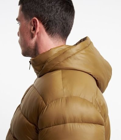 Campera Puffer en Poliamida con Gajos y Forro de Sherpa 8