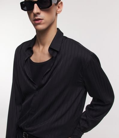 Camisa Leve Manga Larga con Rayas 3