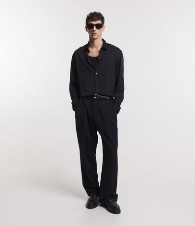 Camisa Leve Manga Larga con Rayas 4