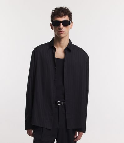 Camisa Leve Manga Larga con Rayas 5