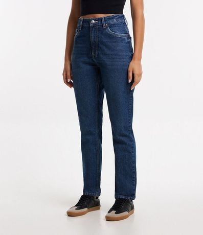 Pantalón Recto en Jeans con Cintura Alta 2