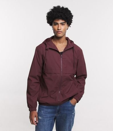 Campera Rompevientos con Capucha y Recorte 1