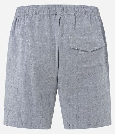Bermuda Casual Texturizada con Cintura Elástica y Recortes 7