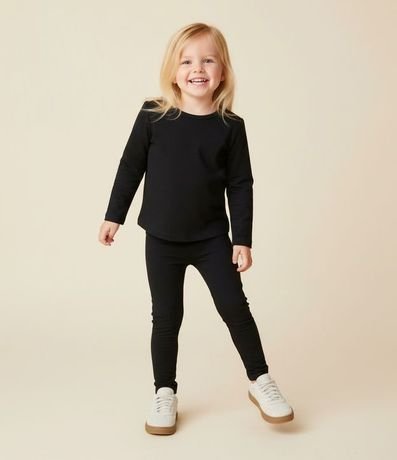 Blusa Infantil con Bordado de Corazón en el Pecho - Talle 1 a 5 años