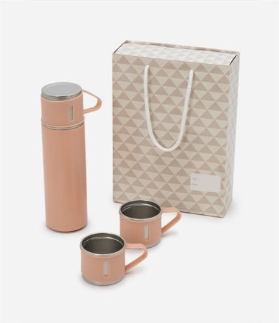 Kit Botella Térmica y 03 Tazas Pequenas 1