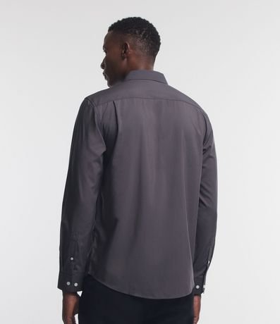 Camisa Regular en Microfibra con Cuello Inglés y Manga Larga 6