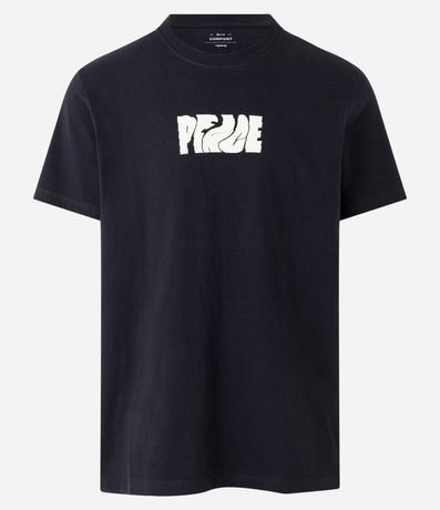 Remera Comfort en Media Malla con Lettering Peace 1