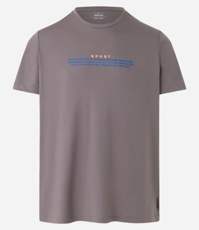 Remera Deportiva Dry Fit con Lettering Sport 5