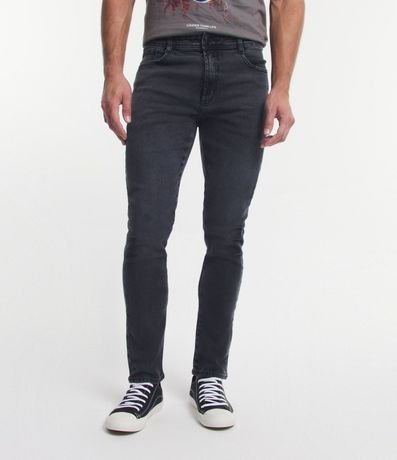 Pantalón Skinny en Jeans con Elastano Desteñida 2