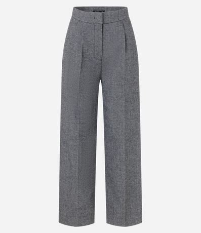 Pantalón Recto Sastrería con Fondo Melange