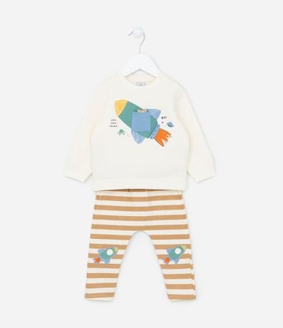 Conjunto Largo Infantil con Estampado en Fogueate Talle RN al 18