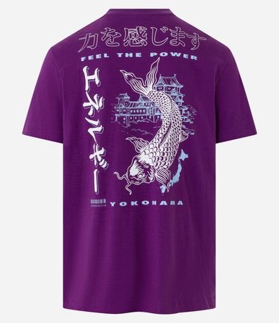 Remera Comfort en Media malla con Estampa Pez Japonismo 6