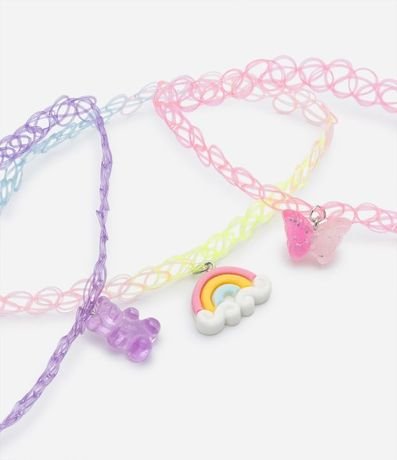 Kit 03 Collares Infantiles con Colgantes Tiernos 2