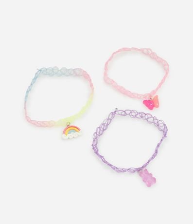 Kit 03 Collares Infantiles con Colgantes Tiernos 3