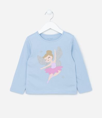 Remera Infantil con Estampado de Hada Bailarina - Talle 1 a 5 años