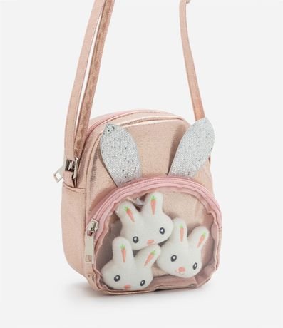 Bolsillo Infantil con Purpurina y Detalle de Conejo en lo Bolsillo - Talle U