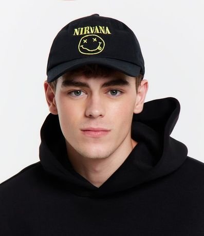 Gorra Visera Curva con Bordado de la Banda Nirvana 6