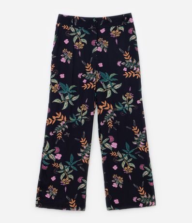 Pantalón Pantalona en Viscosa Estampada de Follajes Curve & Plus Size 5